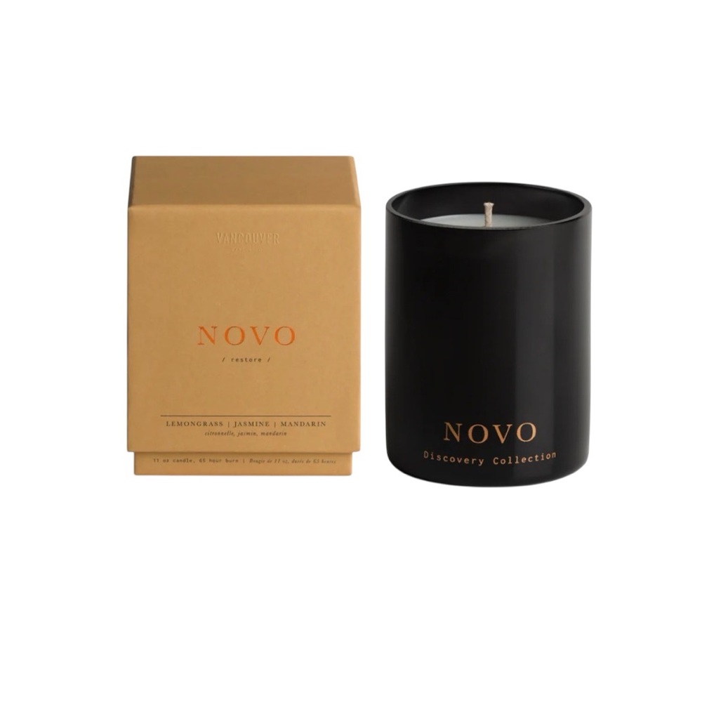Vancouver Candle Company NOVO Lemongrass/Jasmine/Mandarin Candle 10oz.